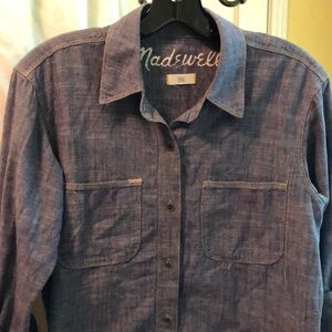 Madewell Cotton chambray button down